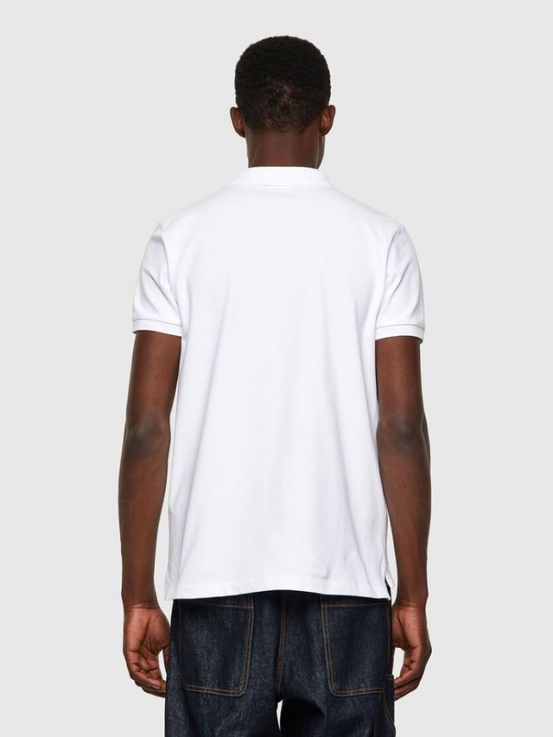 White Diesel T Harry Men's Polos | 72384XGDY