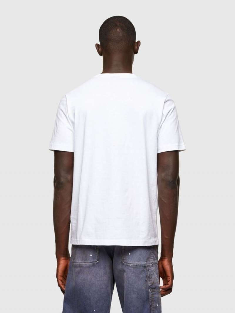 White Diesel T Just A43 Men's T Shirts | 62903KTVO