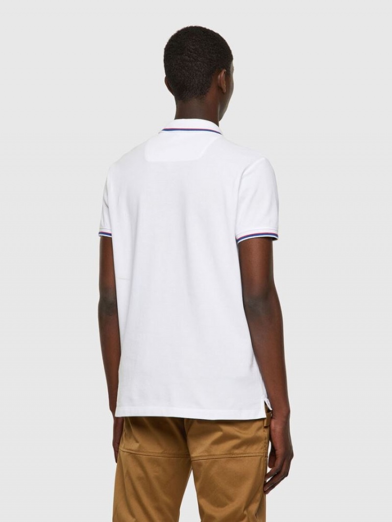 White Diesel T Randy New Men's Polos | 34987CIUV