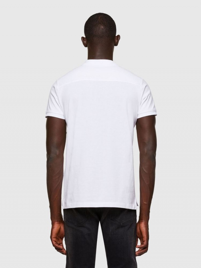 White Diesel T Randy Yoke A3 Men's Polos | 79402WAUP