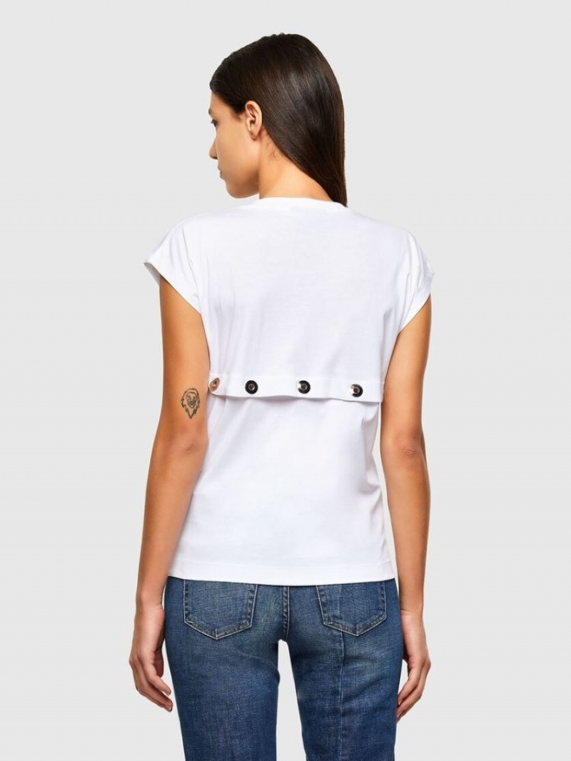 White Diesel T Taller Women's T Shirts | 39487MGEO