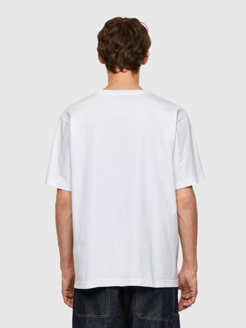 White Diesel T Tubolar B2 Men's T Shirts | 86315YNGS