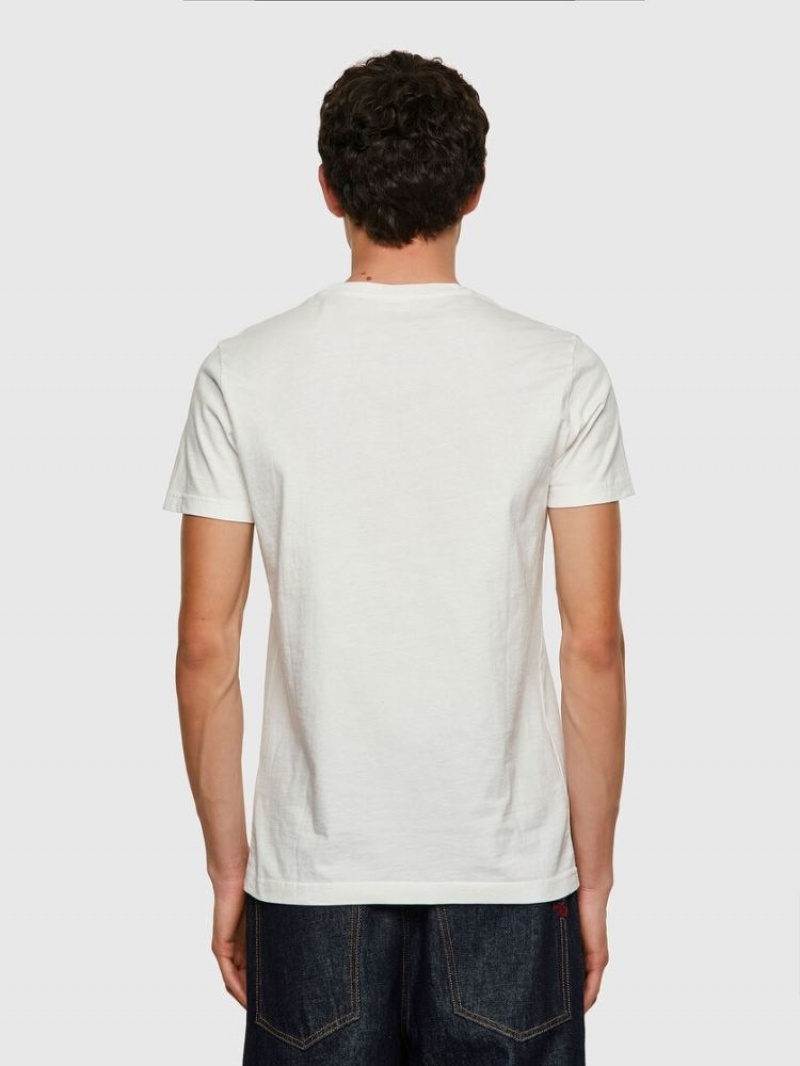 White Diesel T Worky Mohi Men's T Shirts | 05237HIVM